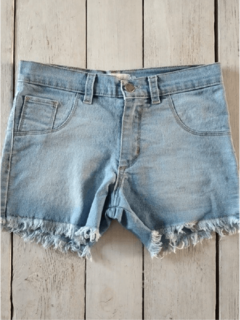 Short jean con flecos - comprar online