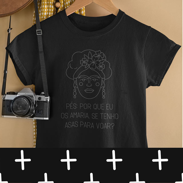 Camiseta Personalizada Poliester Frida Onde Não Puderes Amar