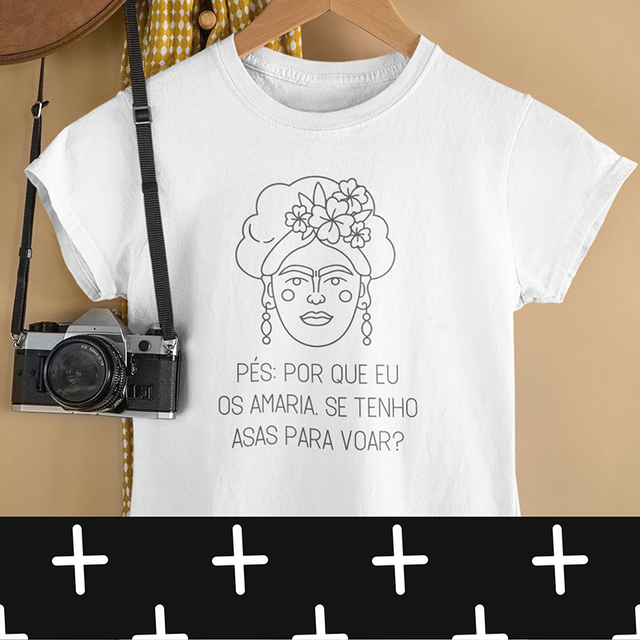 Camiseta Personalizada Poliester Frida Onde Não Puderes Amar