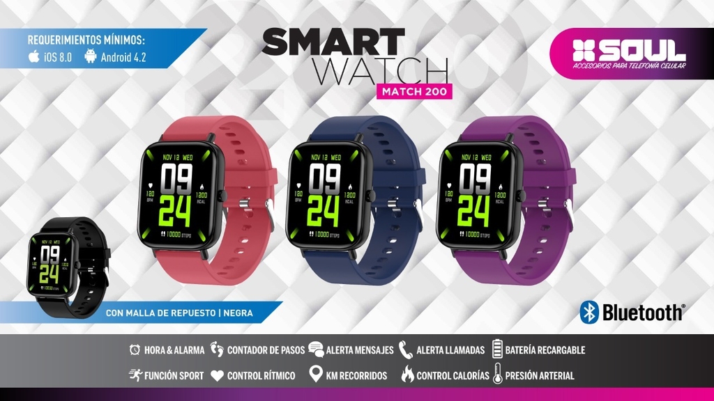 SMARTWATCH SOUL MATCH 200 - PowerZone Pacheco