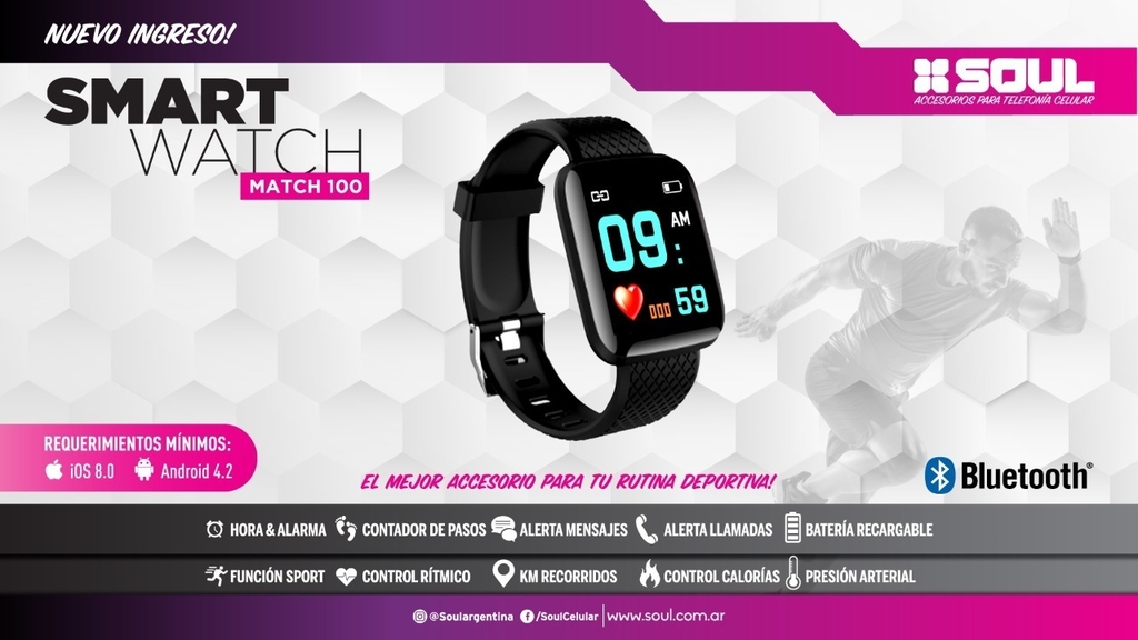 SMARTWATCH SOUL MATCH 100 - PowerZone Pacheco