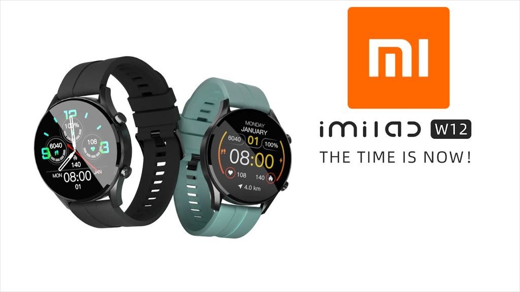 SMARTWATCH XIAOMI MI IMILAB W12 NEGRO + MALLA REPUESTO