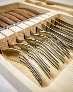 CUBIERTOS MADERA x12 - tienda online
