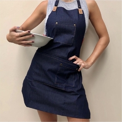 Delantal con pechera jean