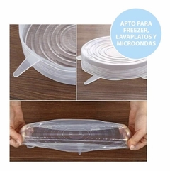 Tapas de silicona redondas x6 - comprar online