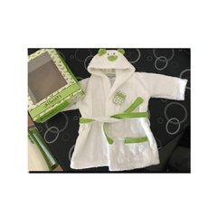 Bata de toalla gruesa de bebe c/ lazo - comprar online