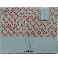 Juego de Sábanas Cacharel Home Estampadas 144 Hilos Percal - La Esquina Loca
