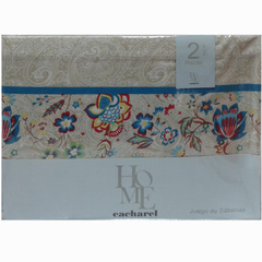 Imagen de Juego de Sábanas Cacharel Home Estampadas 144 Hilos Percal