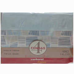 JUEGO DE SÁBANAS CACHAREL AMERICA 180 HILOS PERCAL - tienda online