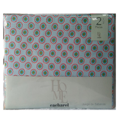 Juego de Sábanas Cacharel Home Estampadas 144 Hilos Percal - La Esquina Loca