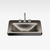 Lavabo De Sobre Encimera De 660 Mm Para Mezclador De Lavabo De 3 Orificios DARK METALLIC - comprar online
