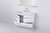 Vanitory Mueble Baño Campi Rondo 90 Blanco C/ Mesada Loza 3 Orificios en internet