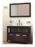 Vanitory Mueble Baño Campi Domus 100 Wengue C/ Mesada De Loza 3 Orificios - comprar online