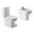 Juego Sanitarios Roca Dama Senso Inodoro Largo, deposito de apoyo y bidet
