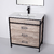 Vanitory Mueble Baño Campi Iron 100 C/ Mesada Loza 3 Orificios