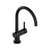 Griferia Hidromet Cocina Jockey Monocomando Pico Curvo Black