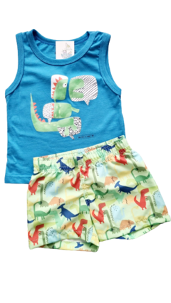 CONJUNTO REGATA E BERMUDA DINOS