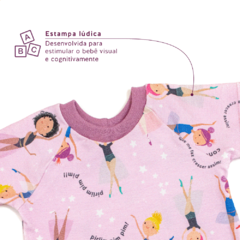BODY EXTENSÍVEL MANGA CURTA BALLET MÁGICO na internet