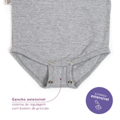 BODY EXTENSÍVEL MANGA CURTA MESCLA - comprar online