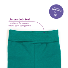 CALÇA BÁSICA EXTENSÍVEL VERDE - comprar online