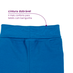 CALÇA BÁSICA EXTENSÍVEL AZUL - comprar online