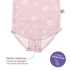 BODY EXTENSÍVEL MANGA LONGA MARGARIDAS - loja online