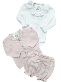 CONJUNTO TRICOT CASACO + SHORTS + BODY - comprar online