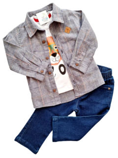 CONJUNTO CAMISA + CAMISETA + CALÇA