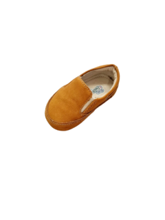SAPATO MOCASSIM NOBUCK MOSTARDA ESCURO na internet