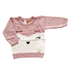 BLUSÃO TRICOT ROSE