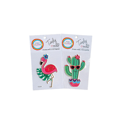 Stickers trendy Flamingo/Cactus *820151*