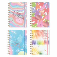 Cuaderno Tapa Dura Medium COLORFUL 80 Hojas Rayadas *6C9130R*