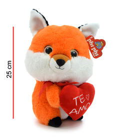 Mapache y zorro con corazon te amo 25 cm *818046* - comprar online