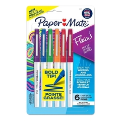 Paper Mate Flair Bold 6CT Card Asst *62125411* - comprar online