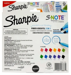 Marcadores S-Note Pack X12 Sharpie *62133103* - comprar online