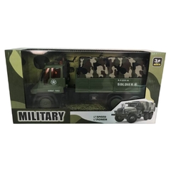 Camion militar a friccion *81BL3860*