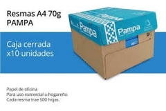 Resma x 10 Pampa A4 70 grs 500 hojas *806190*