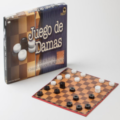 Damas tablero 34 x 34 fichas plasticas Bisonte *81BI8744*