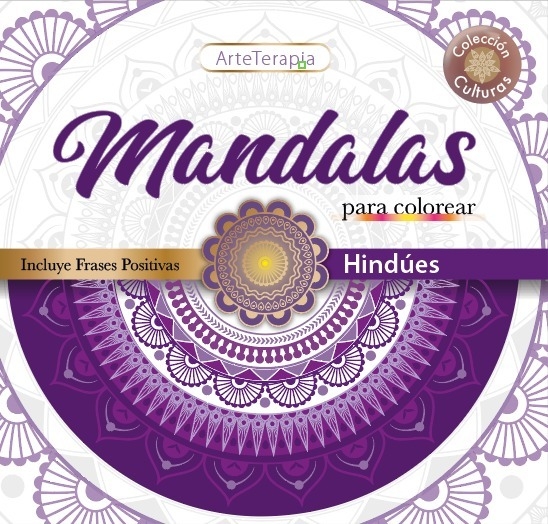 Libro para Pintar Mandalas Antiestres Culturas Hindues *6978987484569*