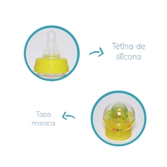 Mamadera Tetina Silicona 90 ml con Tapa Maraca Infan-Tec *9GBC5145* - comprar online