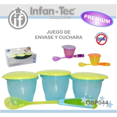 Juego de Envase y Cuchara Premium Infan-Tec *9GBP044*
