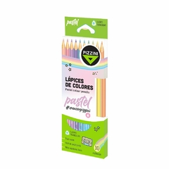 Lapices Mad Largos Triang X10 Pastel Pizzini *6LML1710P*