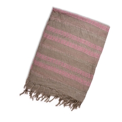 Pañuelo Rectangular Rayas con Flecos *8PA434R* - Cindy Mayorista