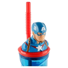 Vaso con figurine Capitan America 360 ml *9SP467* - comprar online