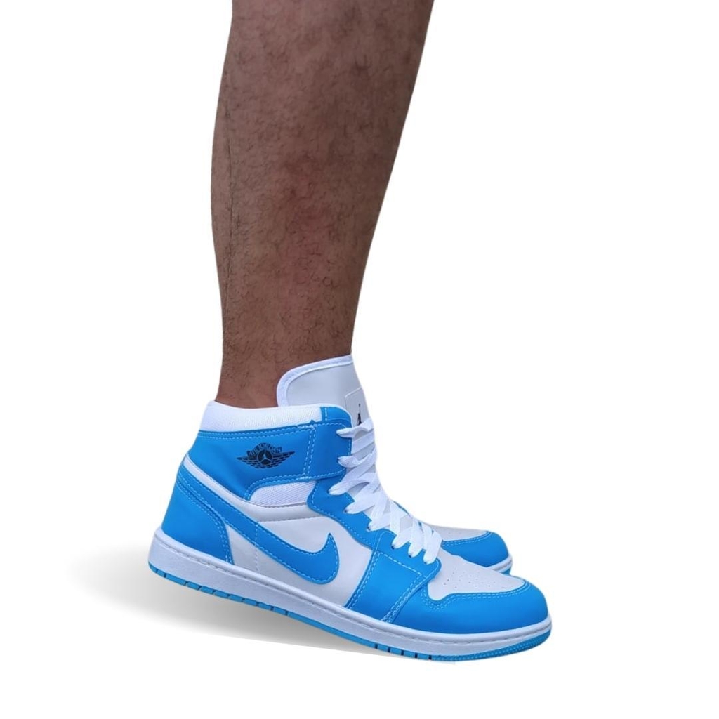 tênis air jordan 1 azul