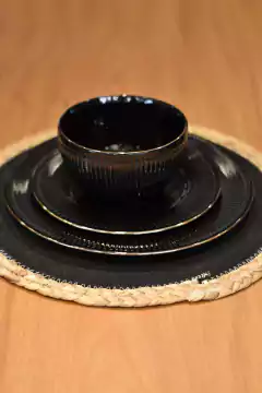 Juego de Platos Abu Dhabi Negro