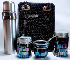 Complete Shimmering black and crystal set