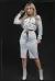 Conjunto de Saia e Cropped Moletom Ooze