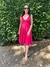 Vestido Midi em crepe com babados na internet