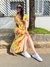 Vestido Chemise Longo Estampado 100% viscose com algodão Mercatto